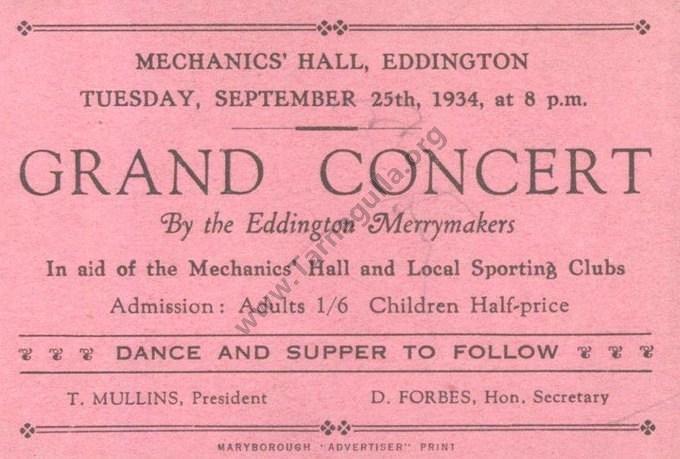 Grand Concert 25 September 1934
