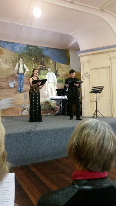 Helen Koehne and James Macauley AGAINST THE BACKDROP OF THE GOLDRUSH SCENE