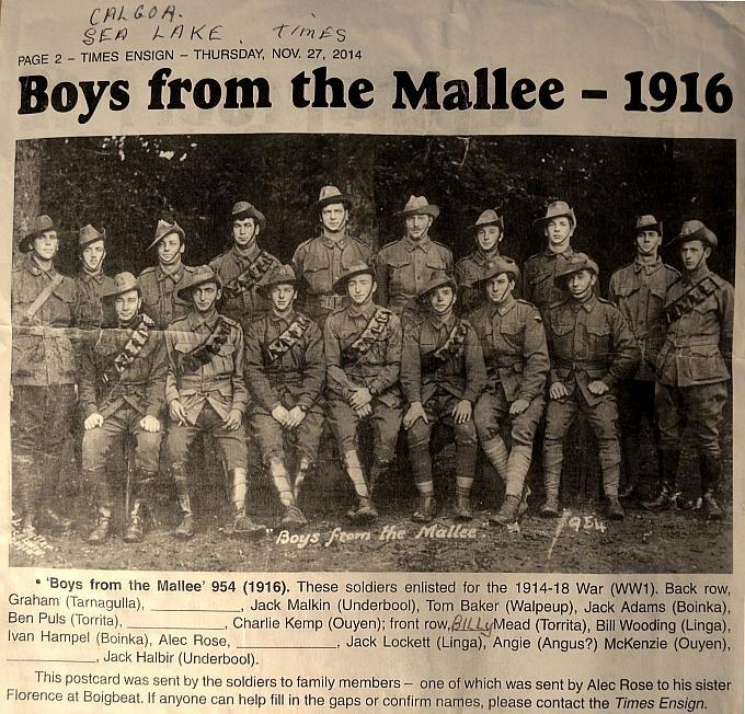 Boys From The Mallee