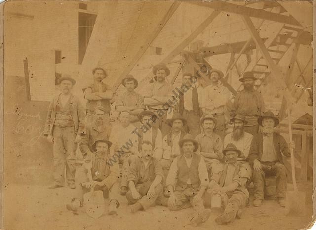 Underground shift of Prince of Wales and Old Poverty mine, Tarnagulla, c.1886.