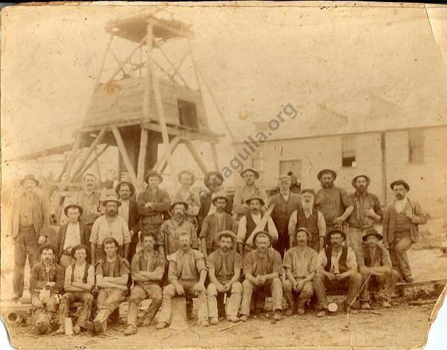 Yorkshire Miners c1900, looking north-east.
Caption next image.
From the Win and Les Williams Collection.