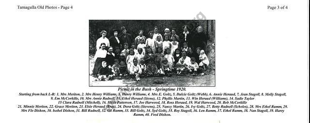 Tarnagulla Schoolchildren, 1920.
From the Mary Dridan Collection