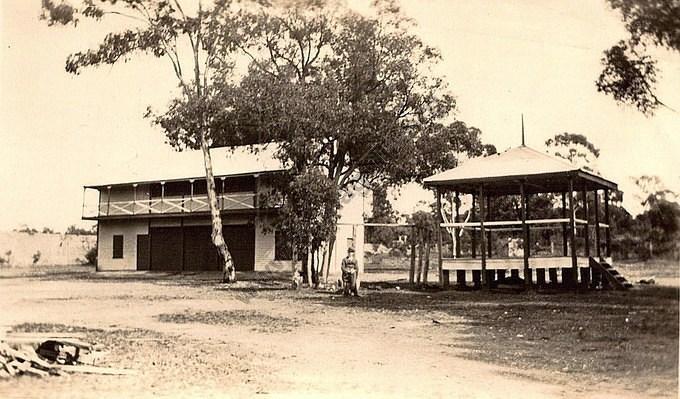 Pavilion and Band Rotunda at Tarnagulla Reserve c 1920