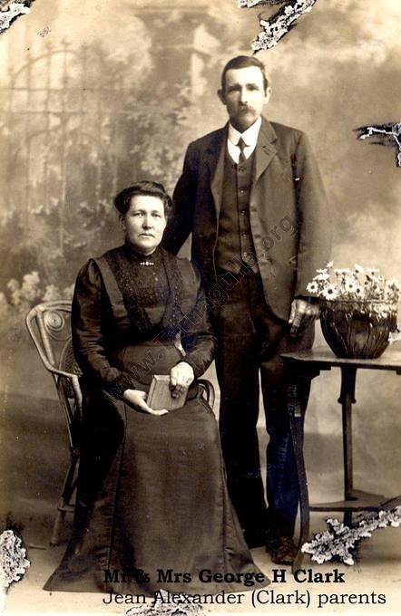 Mr & Mrs George H Clark (Jean Alexander nee Clark parents)