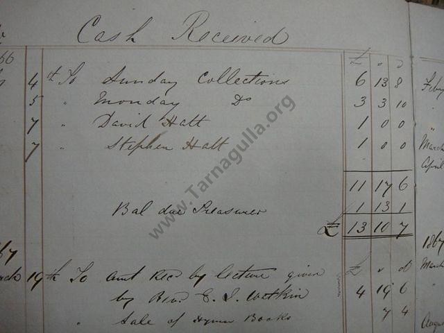 Tarnagulla Wesleyan Methodist Church Record from the Uniting Church Archives