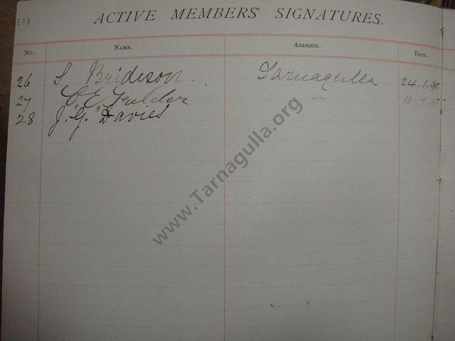 Tarnagulla Wesleyan Methodist Church Record from the Uniting Church Archives