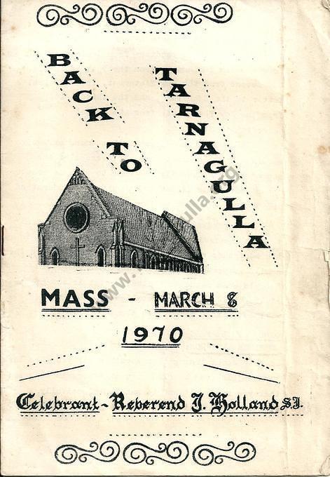 Back to Tarnagulla 1970 - Program for Catholic Mass