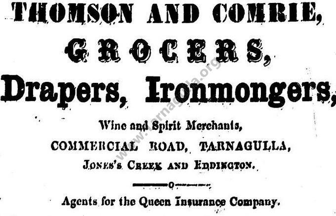 Thomson & Comrie Advertisement 2 February 1867