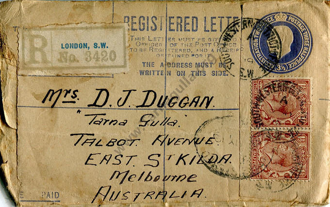 Letter to Mrs D J Duggan