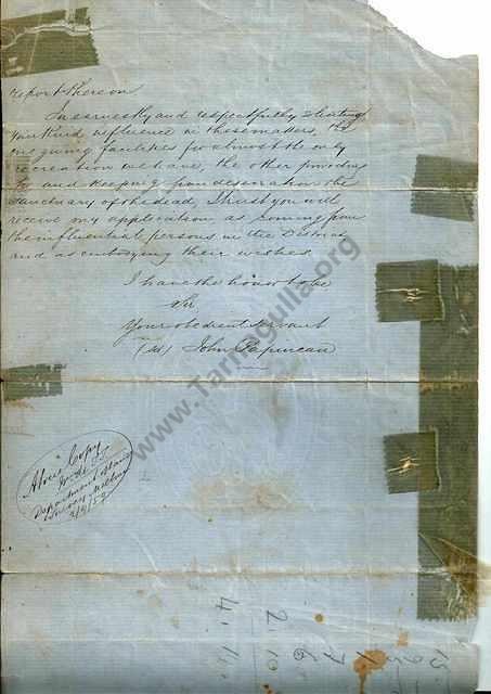 An historic document dated 1859.