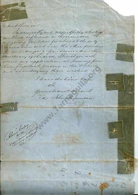 An historic document dated 1859.