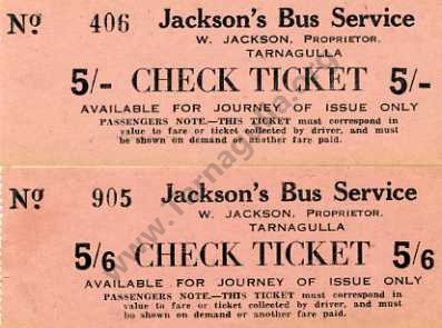 Jackson's Bus Service, W. Jackson, Proprietor, Tarnagulla