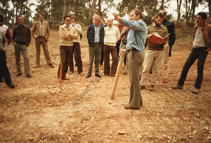 1984 Central Vic Gold Mines NL Guy Travis (geologist) at Poverty Reef