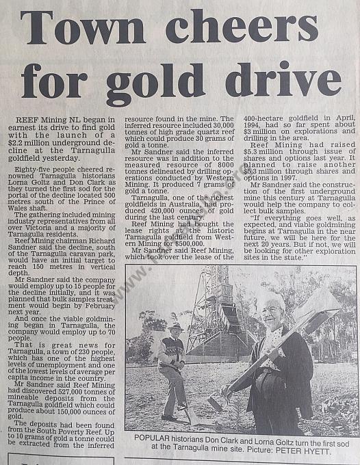 Bendigo Advertiser, 29 April 1995.