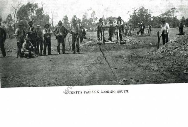 Waanyarra Rush, January 1903 - "Lockett's Paddock Looking South". 
David Gordon Collection.