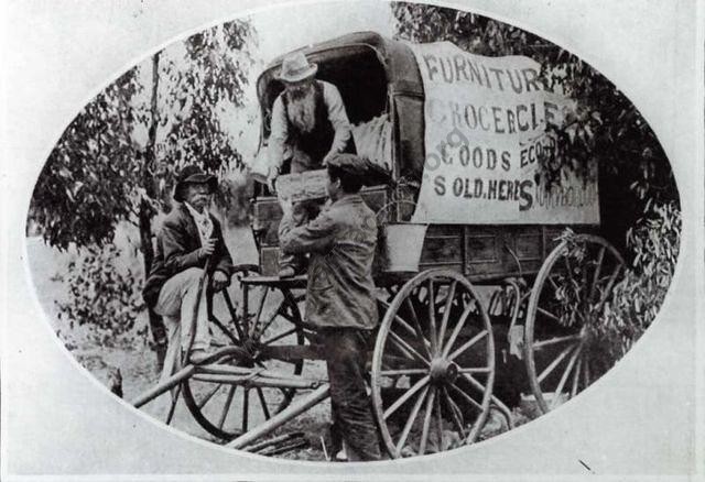 Poseidon Rush, January 1907
First store on the Diggings.
David Gordon Collection.