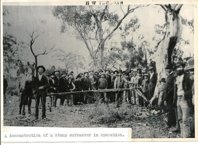 Treloar's 'Nonpariel' Tree and Stump Extractor, 1882