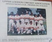 Arnold Cricket Club Premiers 1992- 93