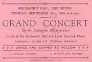 Grand Concert 25 September 1934