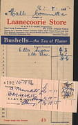 Invoice from Laanecoorie Store 8 August 1952