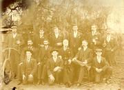 A Tarnagulla Group, c.1893.Caption next image. Many of the gentlemen were employees of either the Exchange Store or the flour mill.