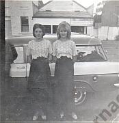 Left Jennifer Williams and unknown friend, Tarnagulla C1966