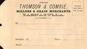 Thomson & Comrie grain sample envelope c 1900