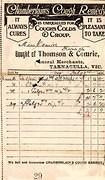 Thomson & Comrie invoice 1 July 1920