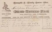 Invoice Thomas Page to Tarnagulla Presbyterian Church 23 June 1903