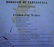 Borough Council Voting Slip, 1865.