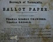 Borough Council Ballot Paper, c1869.