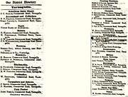 District Directory for Tarnagulla October 1863