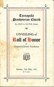 Pres. Roll of Honour 1921