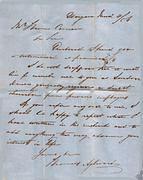 Letter Thomas Aylward to Thomas Comrie 2 March 1856