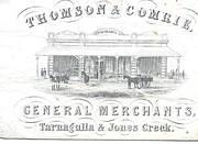 Thomson & Comrie Advert.Kindly provided by George Swinburne.