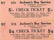 Jackson's Bus Service, W. Jackson, Proprietor, Tarnagulla