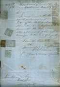 Historic letter,  2 Sep 1859 from Postmaster, Sandy Creek.