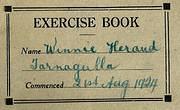 Winnie Heraud's Exercise Book, Tarnagulla State School, 1924