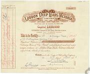 Loddon Deep Leads Certificate 1903