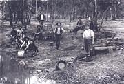 Group at "Linger & Die" Rush. Llanelly, 1890.