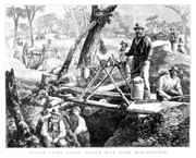 Sketch of Possum Jacks Prospecting Claim, Possum Hill, 1876.